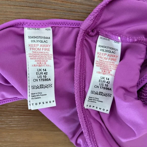 Fuchsia Pink Bikini Set L - Picture 3 of 7